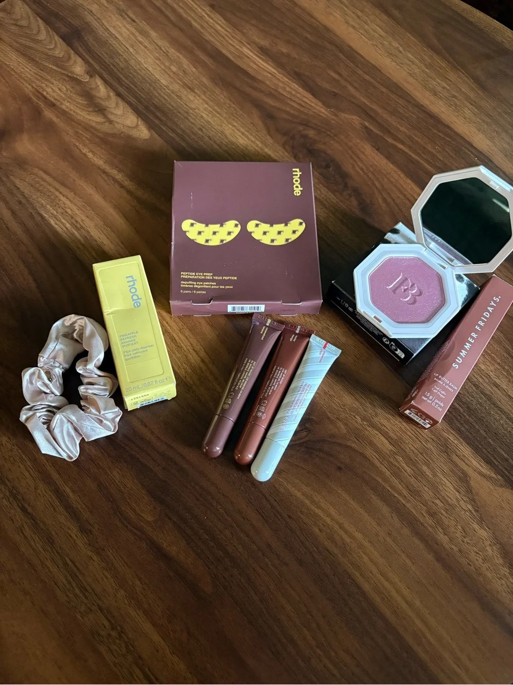 Rhode Caramelized Banana Lip Peptide Treatment & Eye Masks Bundle